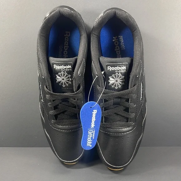 Reebok Classic Harman Leather Sneakers | Black (Men’s 8)(Women’s 9.5) - Picture 7 of 10